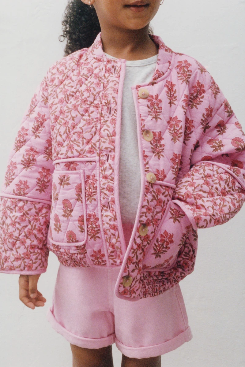 FLORAL PADDED JACKET