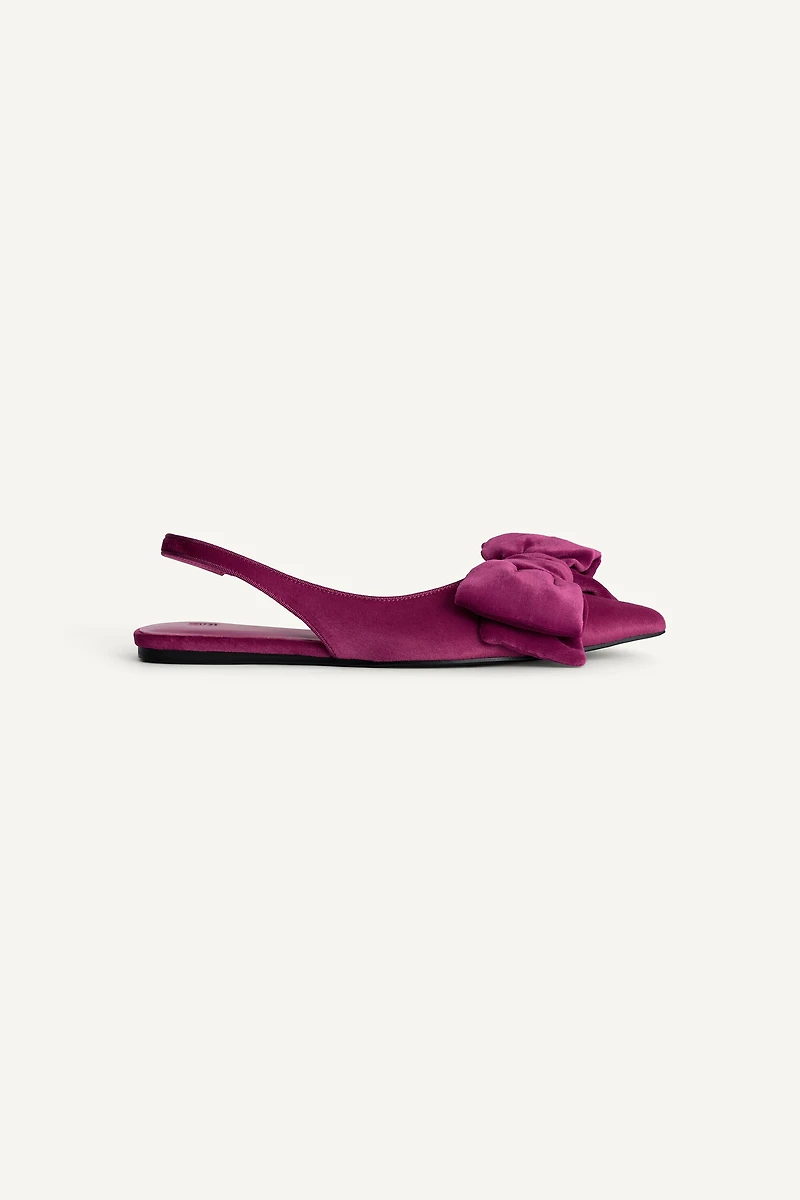 LIMITED EDITION SLINGBACKS WITH MAXI BOW