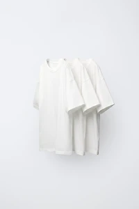 LOT DE TROIS T-SHIRTS UNIS