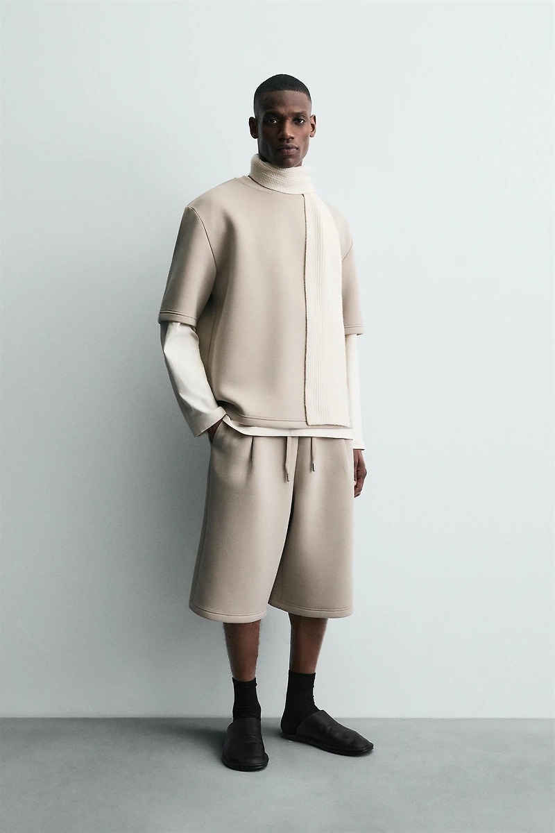 SWEAT EFFET NÉOPRÈNE CLOU