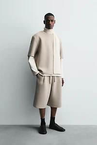 SWEAT EFFET NÉOPRÈNE CLOU