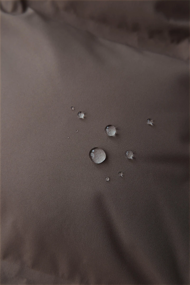 WATER REPELLENT HOODED PUFFER COAT