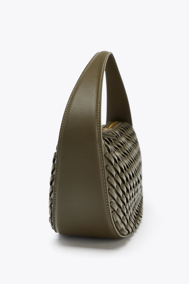 WOVEN EFFECT HANDBAG