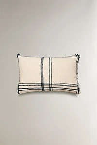 DYED THREAD THROW PILLOW COVER