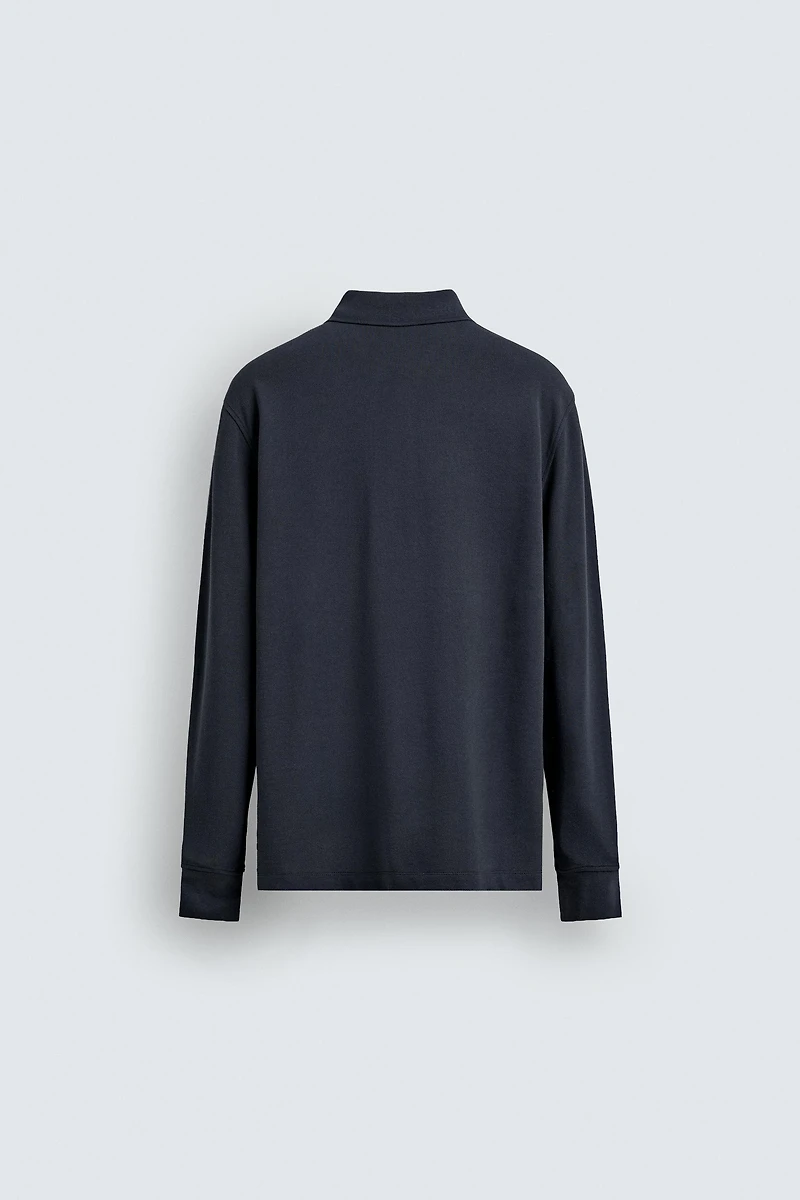 REGULAR FIT PIQUÉ POLO WITH POCKET