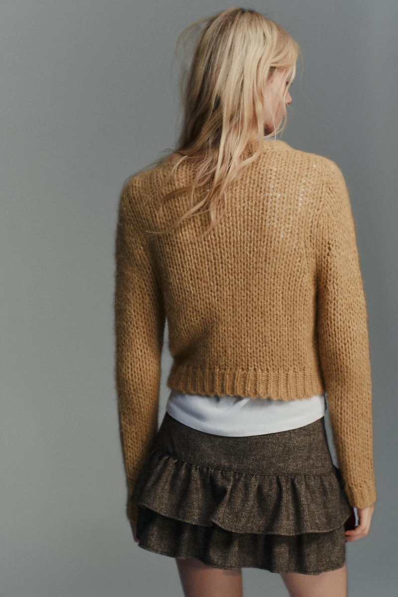 PULL EN MAILLE EFFET BROSS