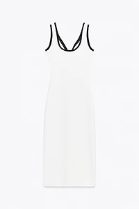 CONTRAST LONG DRESS
