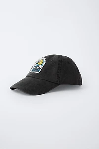WASHED EFFECT PATCH CAP