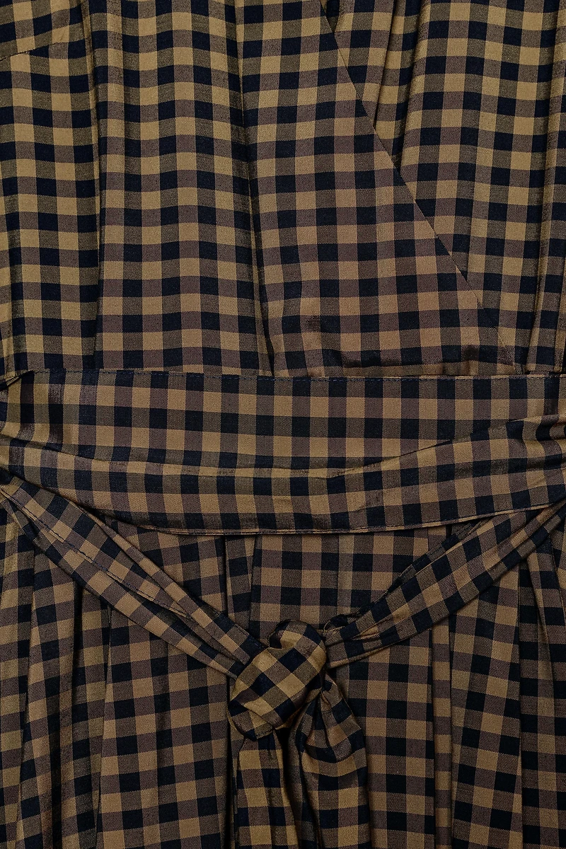 ZW COLLECTION PLAID SHIRT DRESS