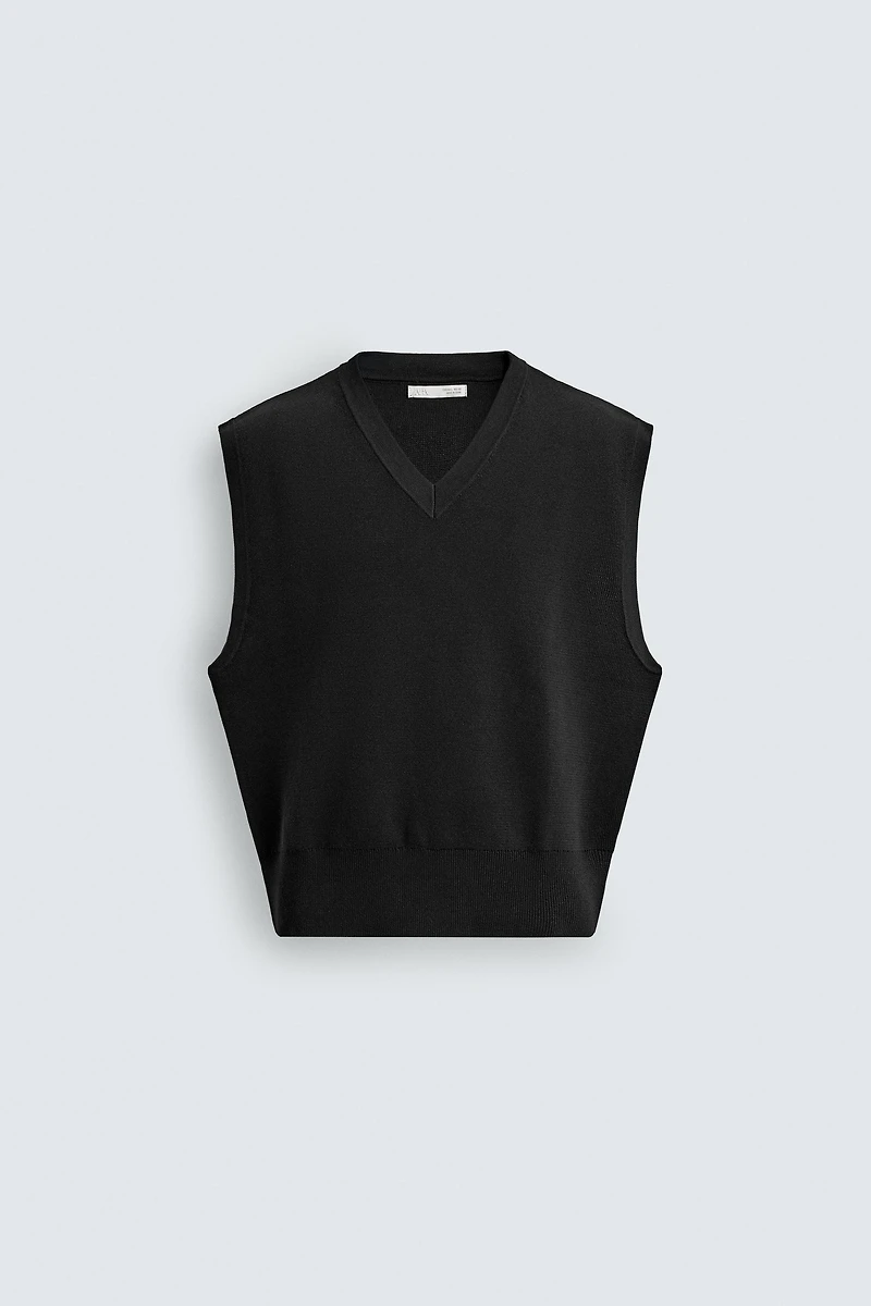 GILET EN MAILLE STRUCTUR