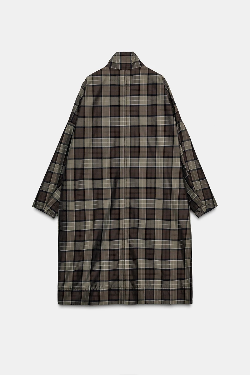 CHECKED TRENCH COAT ZW COLLECTION LIMITED EDITION