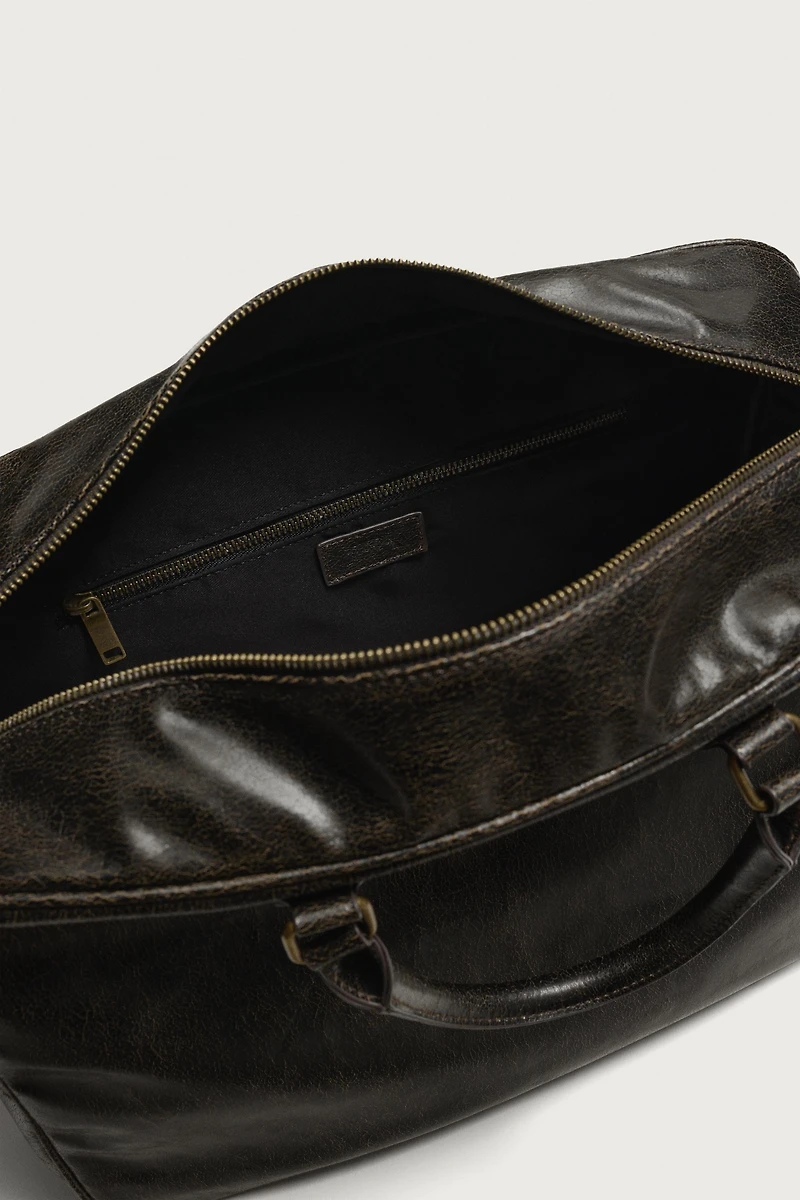 SAC DE VOYAGE CRAQUELÉ