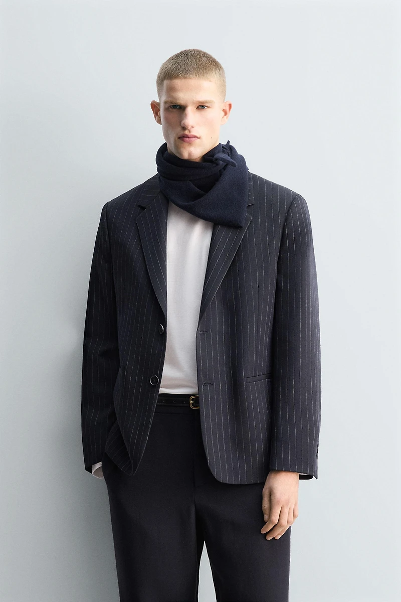 LIMITED EDITION 100% WOOL PINSTRIPE BLAZER