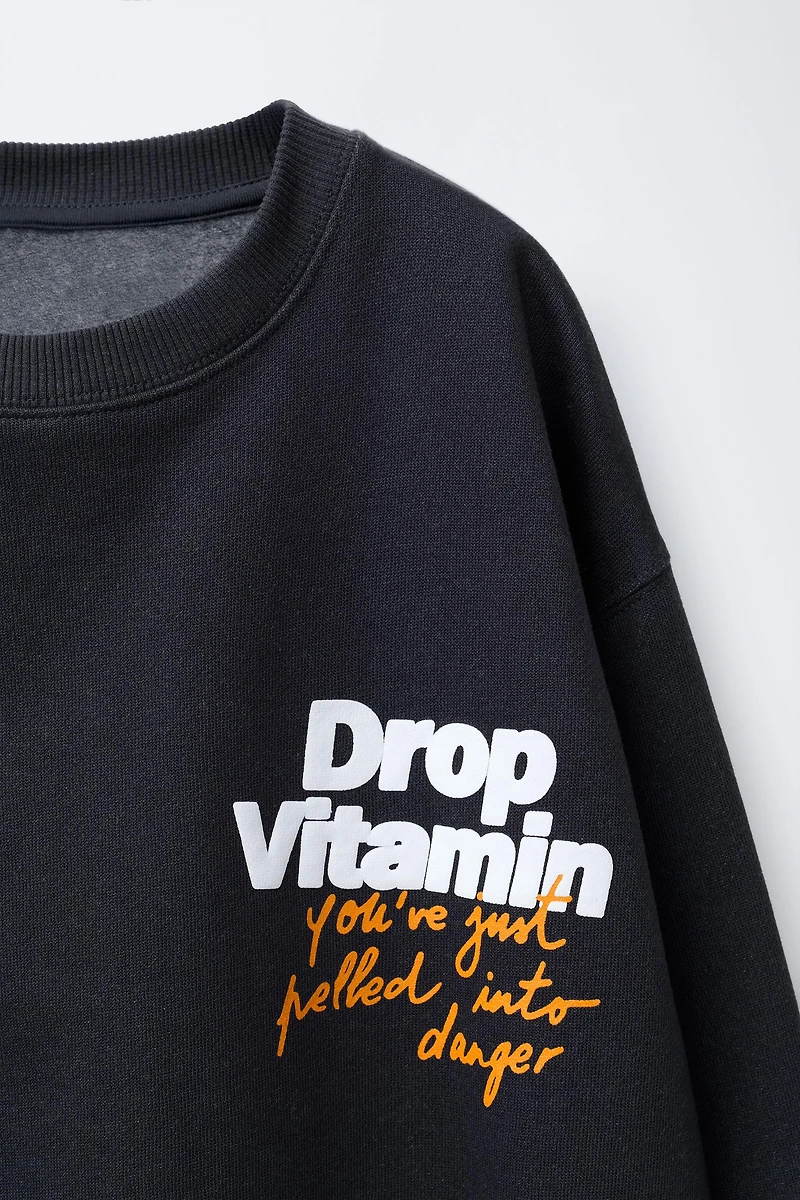 BANANA PRINT SWEATSHIRT