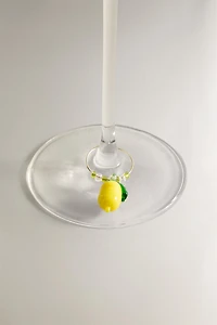 SET OF FRUIT GLASS CHARMS (SET OF 6)