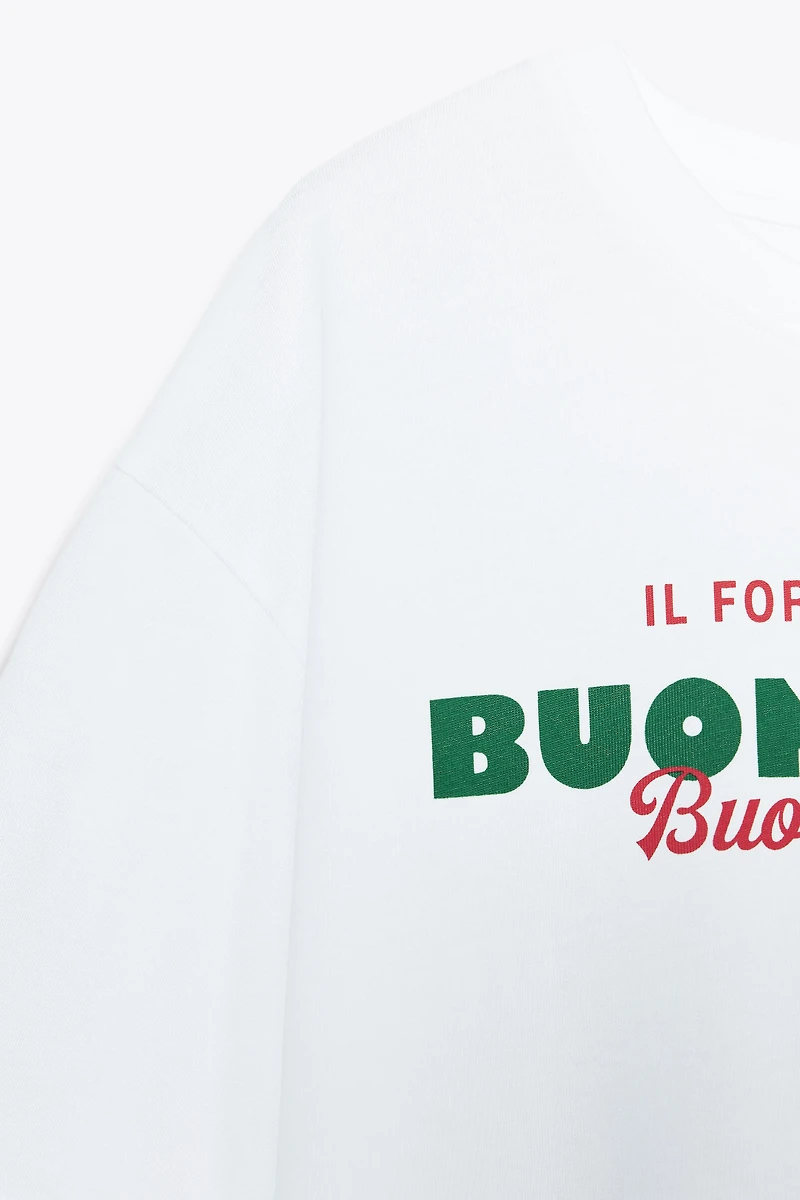 TEXT PRINT T-SHIRT