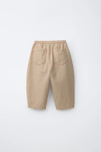BALLOON SEERSUCKER PLAID PANTS