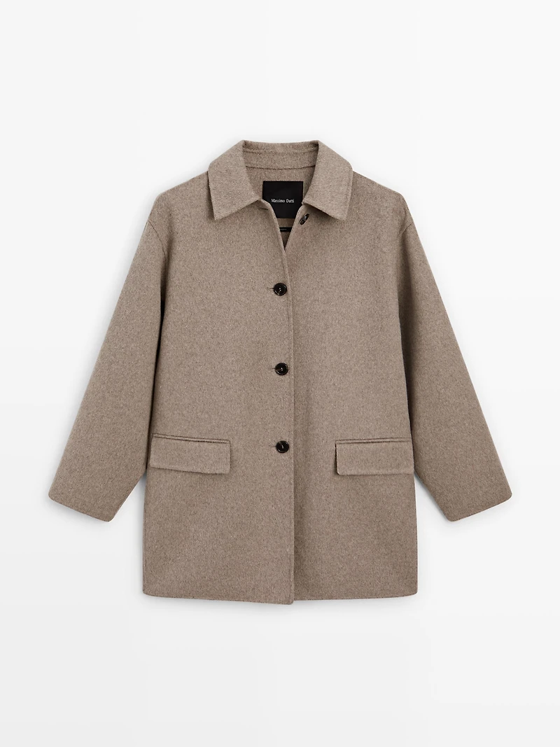 Medium wool blend coat