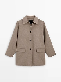Medium wool blend coat