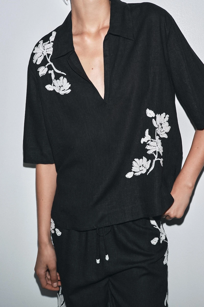 CHEMISE BRODÉE PIÈCES DE FANTAISIE ZW COLLECTION