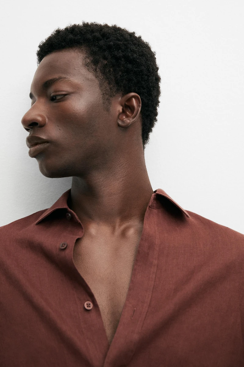 Chemise slim 100 % lin