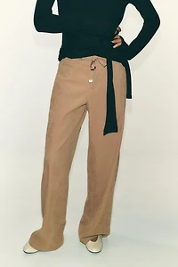 PANTALON À JAMBES LARGES