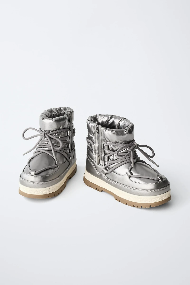 BOTTINES MÉTALLISÉES WATER REPELLENT