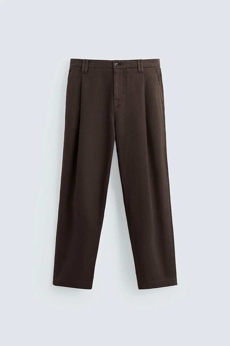 FLOWY PLEATED PANTS
