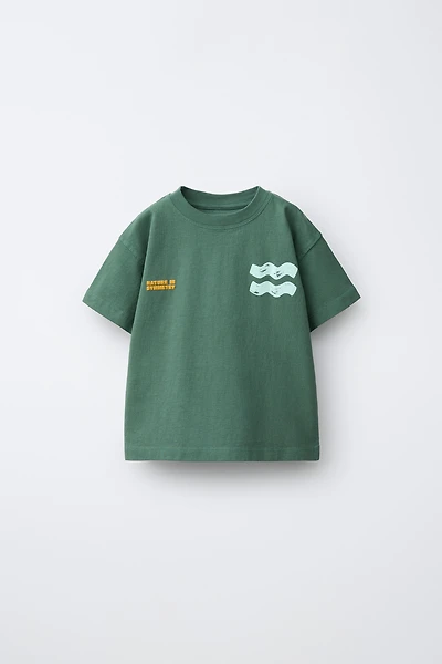 GARMENT DYE PRINTED T-SHIRT