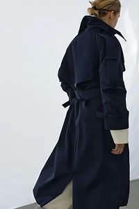 OVERSIZED BELTED TRENCH COAT ZW COLLECTION
