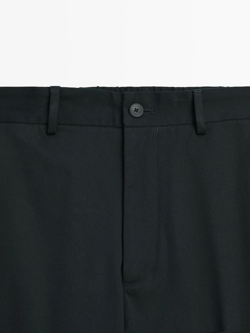 Cotton blend semi joggers