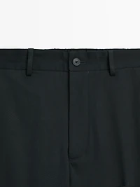 Cotton blend semi joggers