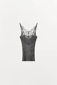 KNIT LACE CAMISOLE
