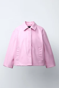 FAUX LEATHER JACKET