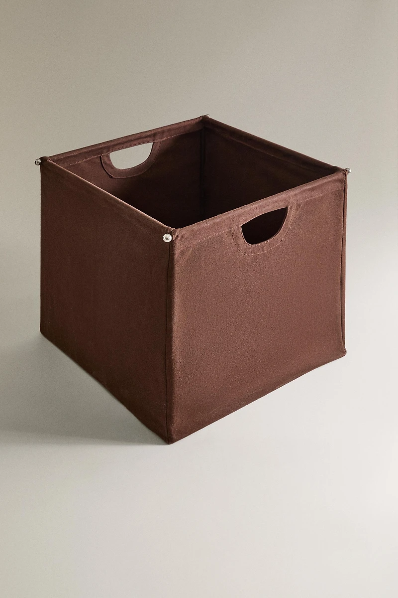 PANIER À BÛCHES EN TOILE