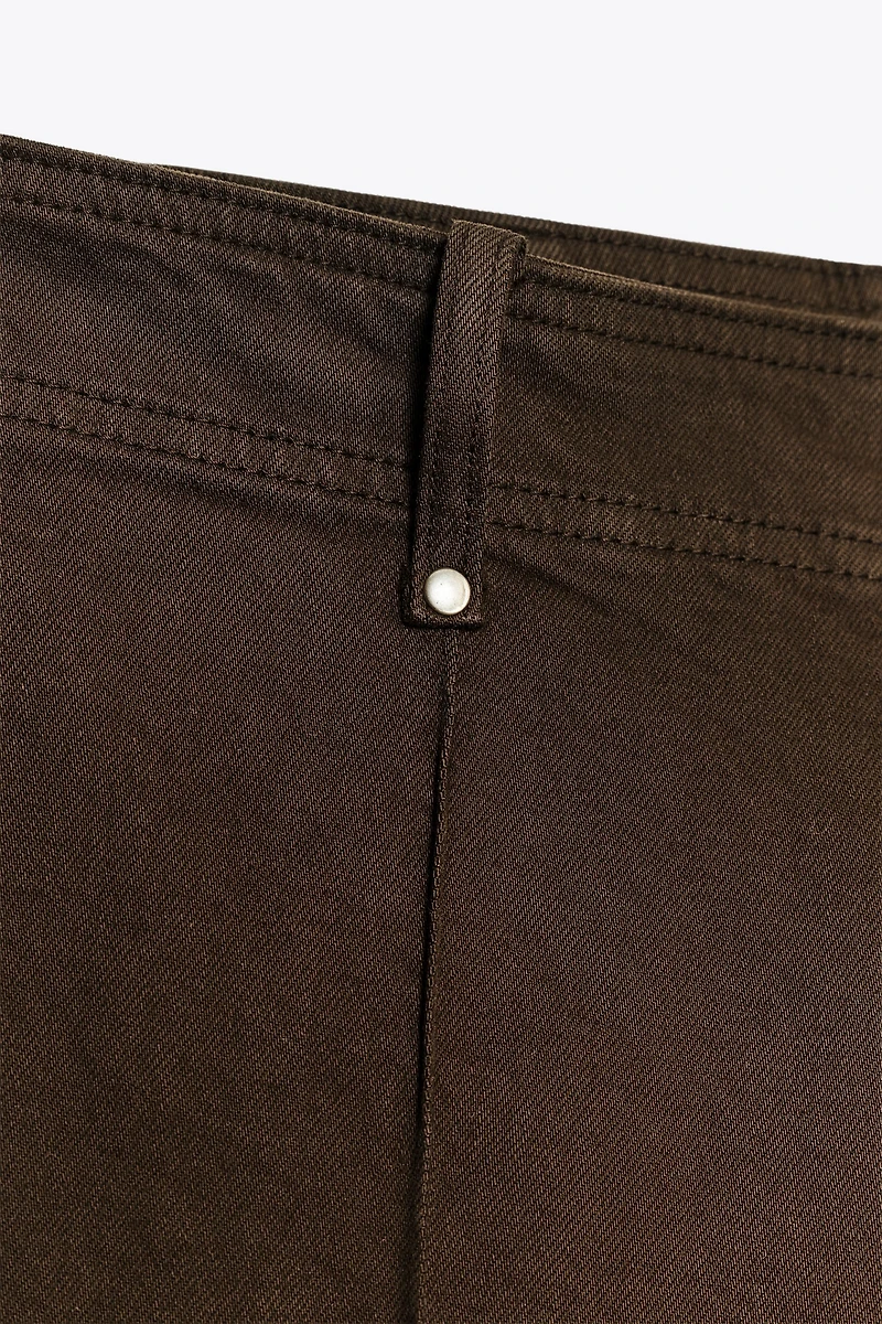 ZW COLLECTION TAILORED WIDE LEG HI-RISE JEANS