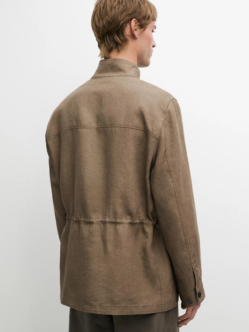 100% linen Safari jacket