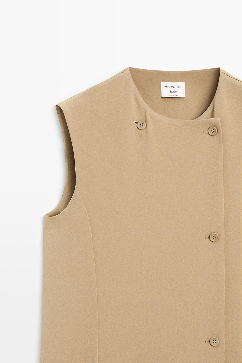 Wrap midi dress with pocket detail - STUDIO