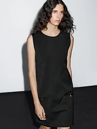 Short dress with button details