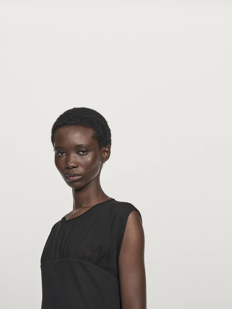 Robe midi deux pièces semi-transparente