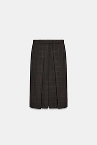 PLAID PLEATED SKIRT ZW COLLECTION