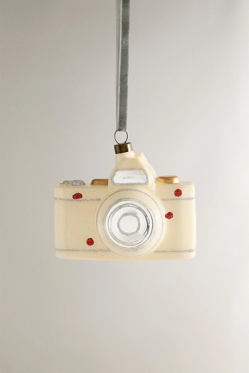 CAMERA CHRISTMAS TREE ORNAMENT