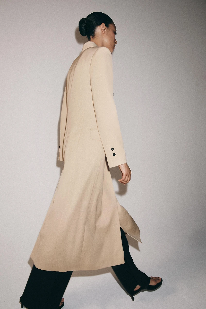 MANTEAU FLUIDE À BOUTONNAGE CROISÉ ZW COLLECTION