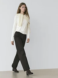 High-waist barrel fit jeans