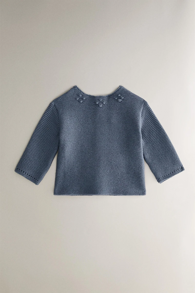 CHILDREN'S SWEATER WITH BOBBLES