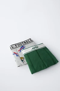 6-14 YEARS / TWO-PACK OF NFL © OUTER STUFF BOXERS