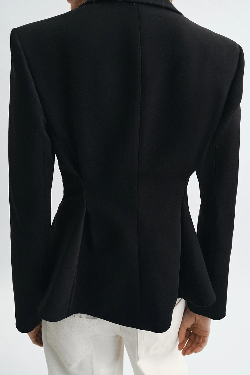 ZW COLLECTION TEXTURED PEPLUM BLAZER