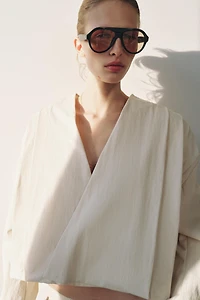 VESTE CROISÉE PLIS ZW COLLECTION