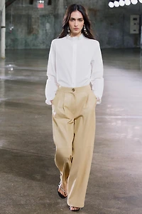 100% LEATHER BALLOON PANTS ZW COLLECTION
