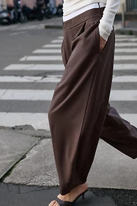 PANTALON BARREL DOUBLE TAILLE